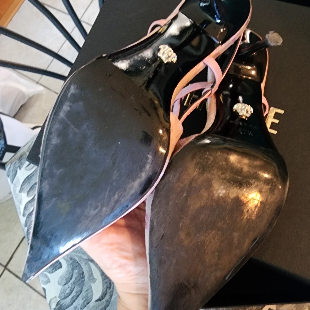 EUC Versace Pink Heels with Stiletto Design - Picture 8 of 8